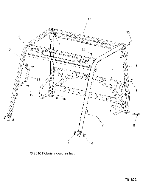 CHASSIS, CAB FRAME - R21MAAE4F4/F9 (701822)