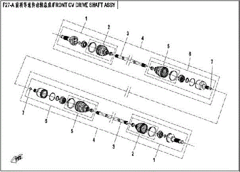 FRONT CV DRIVE SHAFT ASSY (SPS)