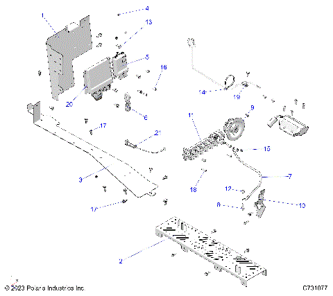 ELECTRICAL, WIRE HARNESS, COMPONENTS - R23E3SC3BD (C731077)