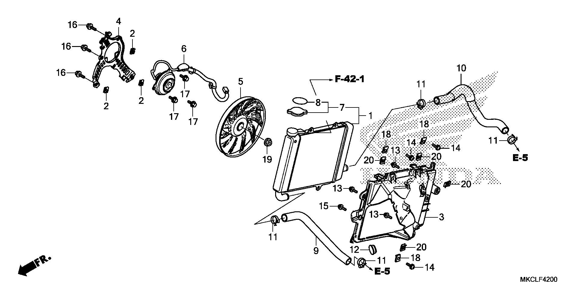 ako3195ページ Frame Fittings (Rear) replacement parts for 2017 Kawasaki