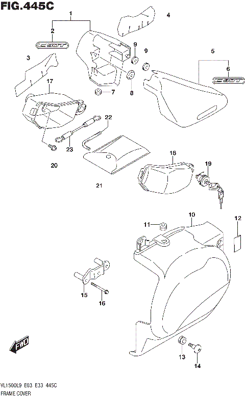 FRAME COVER (VL1500TL9 E03)