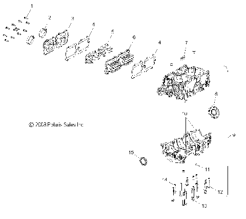 ENGINE, CRANKCASE - S12MX6JSA/JEA (49SNOWCRANKCASE09600RACE)