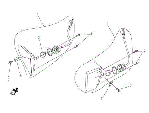 FRONT TURN LIGHT  (ORDINARY BUMPER WITH DECORATION COVER )