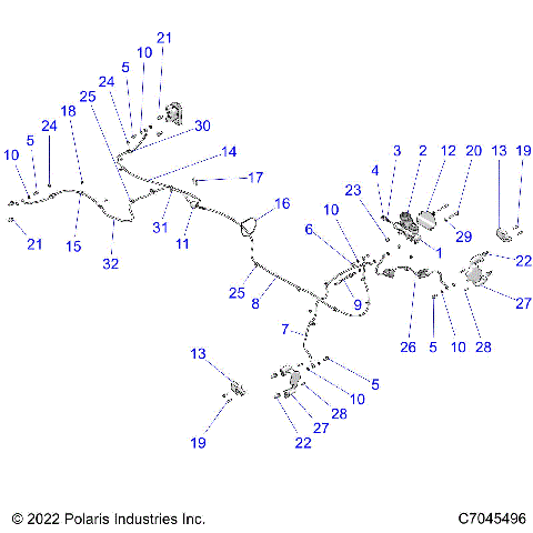 BRAKES, BRAKE LINES AND MASTER CYLINDER - Z22A5A87A2(C701031-1)