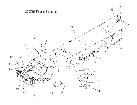 CHASSIS, TUNNEL - S10SU4BSL/BEL (49SNOWTUNNEL10WIDE)