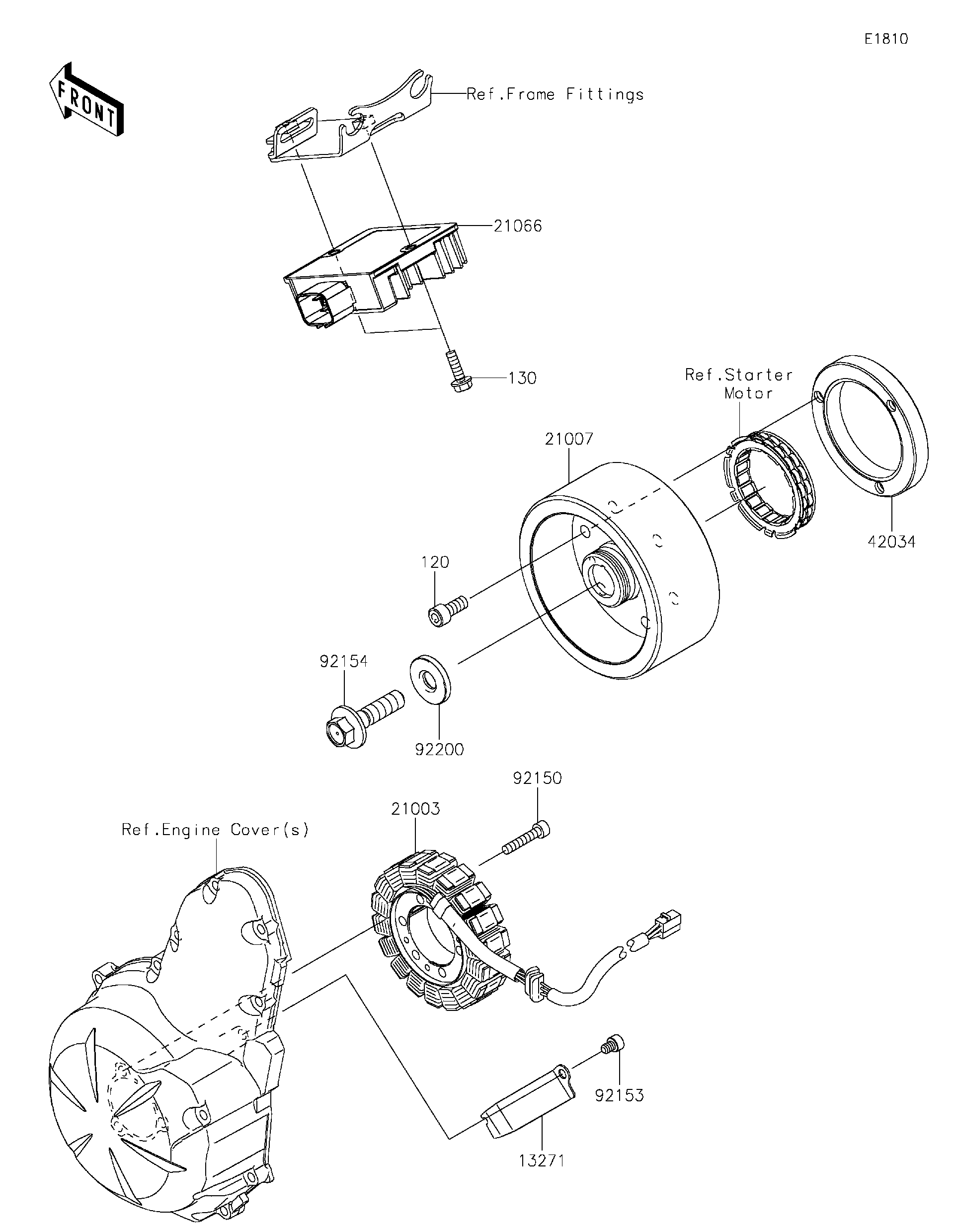 suzuki2951shjgeruページ Kawasaki Motorcycle 2008 OEM Parts Diagram for HANDLEBAR