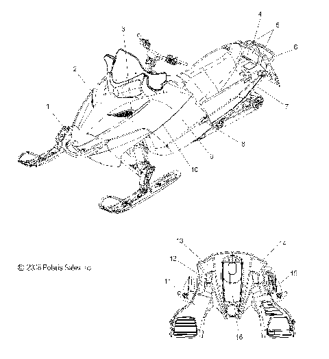 BODY, DECALS - S09PB8ES/ESL (49SNOWDECAL09600IQ)