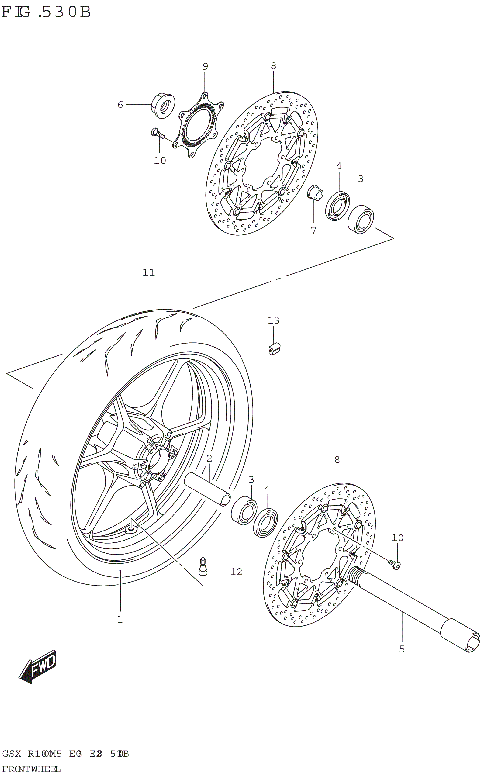 FRONT WHEEL (GSX-R1000RZA)