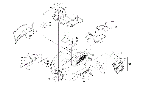 FRONT RACK, BODY PANEL, AND HEADLIGHT ASSEMBLIES  [301024]
