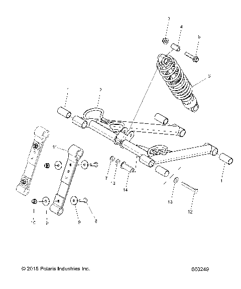 SUSPENSION, TORQUE ARM, FRONT - S17DCL6PSA/PEL (600249)
