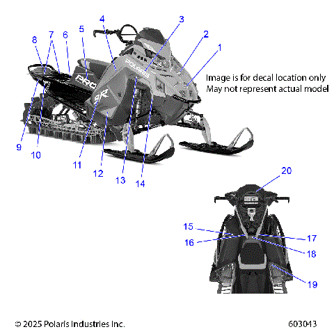 BODY, DECALS, FROST SILVER SIDE PANEL -  S26TFG9BS (603043)