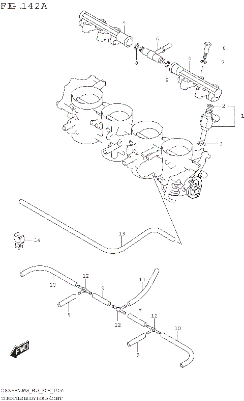 THROTTLE BODY HOSE/JOINT (E03,E28)