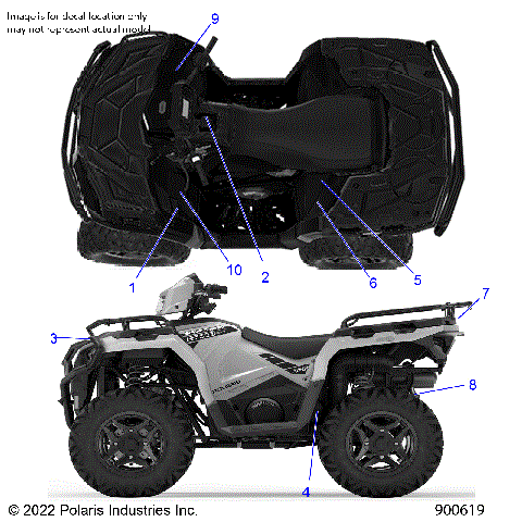BODY, DECALS GENERAL - A23SHR57AH (900619)