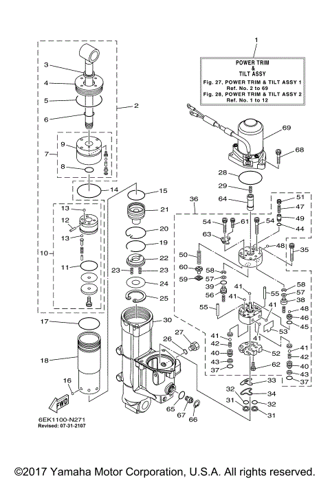 POWER TRIM TILT ASSY 1
