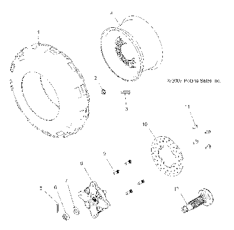 WHEELS, FRONT - A10LB27AA (49ATVWHEELFRT08HAWKINTL)
