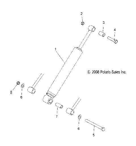 SUSPENSION, SHOCK, REAR TRACK - S10NT5BSL/BSM/BEL/BSF (49SNOWSHOCKREAR7042138)
