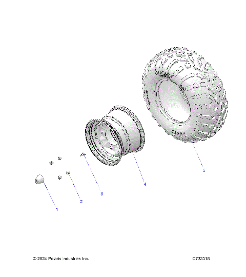WHEELS, REAR - R25T6A99A1/B1 (C733318)