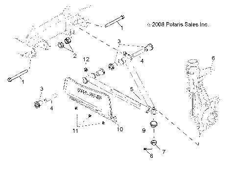 SUSPENSION, A-ARM and STRUT MOUNTING - R10RH45AG/AH/AR (49RGRAARM10)