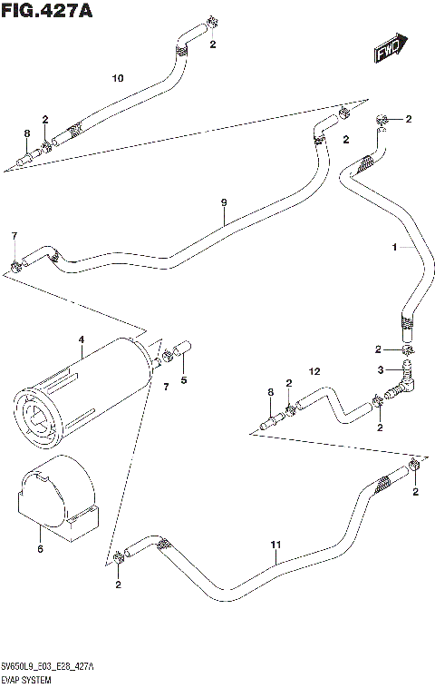 EVAP SYSTEM (SV650L9 E33)
