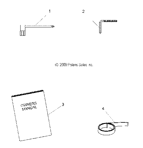 TOOLS, TOOL KIT and OWNERS MANUAL - S10PL8ESA/EEA (49SNOWTOOL09ASLT)
