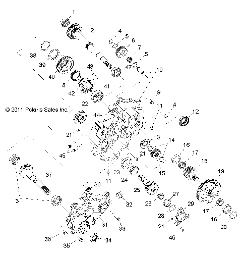 DRIVE TRAIN, MAIN GEARCASE INTERNALS 1 - Z14VE76AD/7EAL/7EAW/EAJ/EAU (49RGRTRANSINTL12RZR)