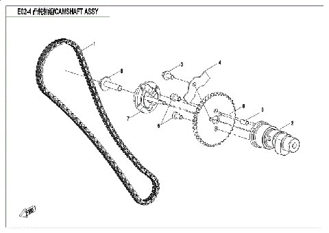 CAMSHAFT OF CYLINDER  ASSY