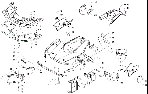 FRONT BODY, RACK, AND HEADLIGHT ASSEMBLY [302357]