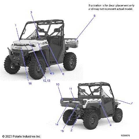 BODY, DECALS, GRAPHICS - R24E3GC4FD/SC4CD/SC4FD (900498)