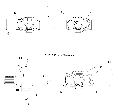 DRIVE TRAIN, FRONT PROP SHAFT - R11WH50AG/AH/AR (49RGRSHAFTPROP11500CREW)