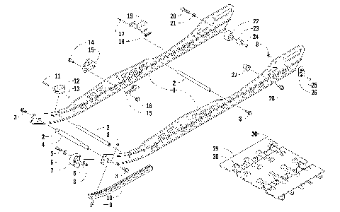 SLIDE RAIL AND TRACK ASSEMBLY [91554]