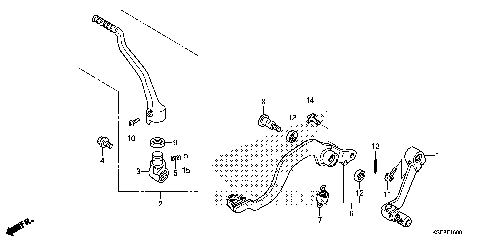 PEDAL@KICK STARTER ARM