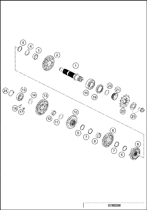 TRANSMISSION II - COUNTERSHAFT