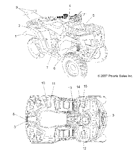 BODY, DECALS - A09LB27AA (49ATVDECAL08HAWKINTL)
