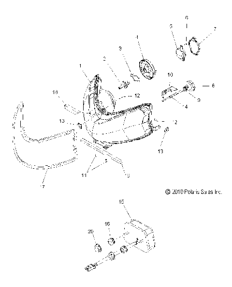 ELECTRICAL, HEADLIGHT and TAILLIGHT - S11PK6HSA/HSL/HEA/PM6HSA/HSL (49SNOWHEADLGHT11600RMK)