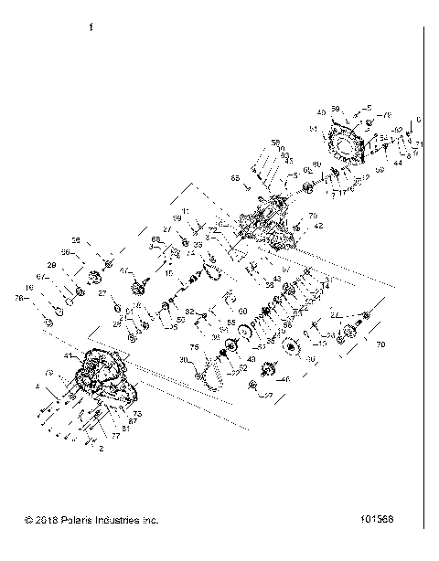 DRIVE TRAIN, MAIN GEARCASE - A20SXM95AL/CAL (101568)