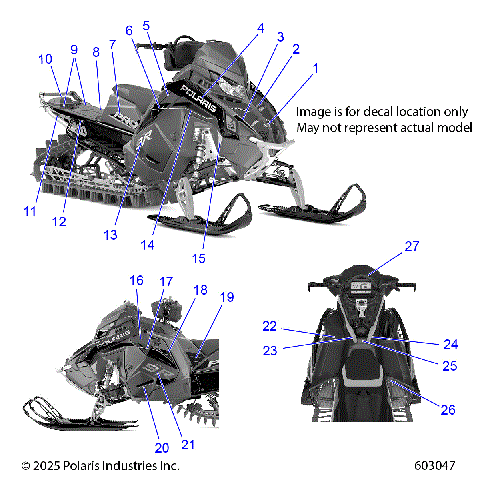 BODY, DECALS -  S26TFM9BSB/9BSC (603047)