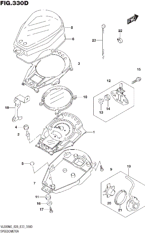 SPEEDOMETER (VL800T:E33)