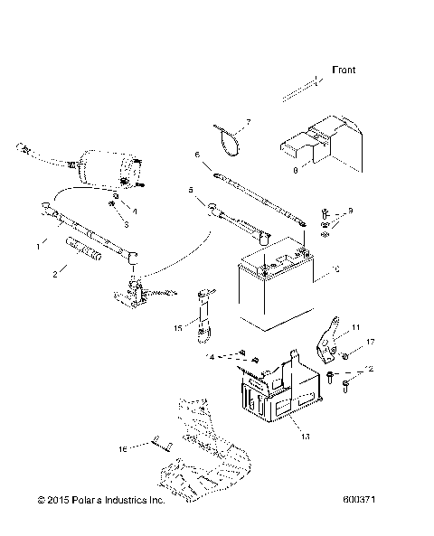 ELECTRICAL, BATTERY and CABLES - S17CBA6/CBB6 ELEC. START (49SNOWBATTERY13LE)