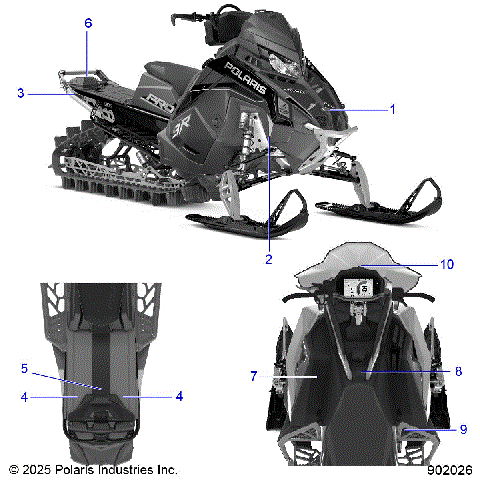BODY, DECALS -  S26TFM9BSB/9BSC (902026)