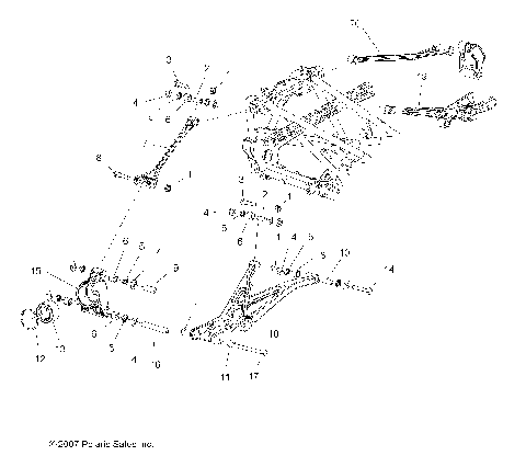 SUSPENSION, REAR - A08GP52AA (49ATVSUSPRR08OUT525)