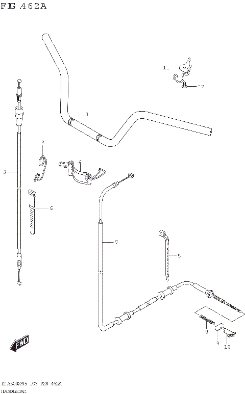 HANDLEBAR (LT-A500XP,LT-A500XPZ)