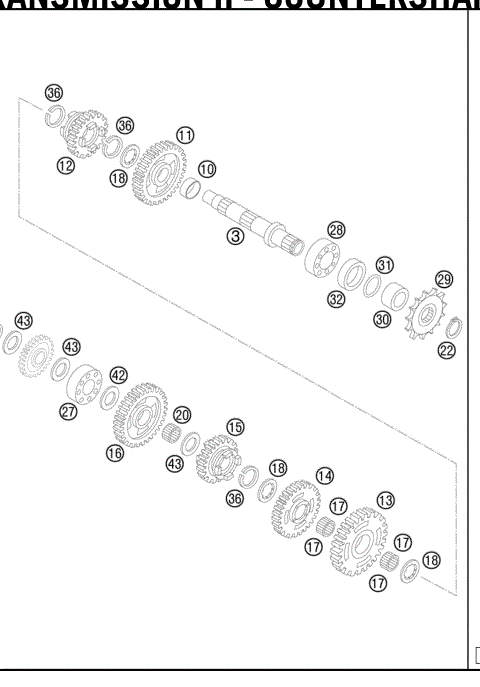 TRANSMISSION II - COUNTERSHAFT 