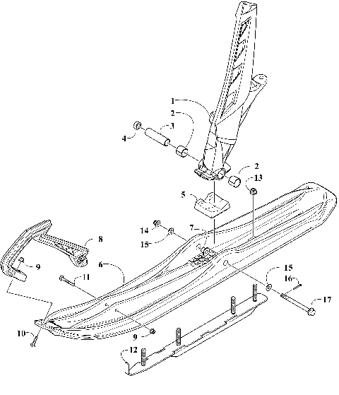 SKI AND SPINDLE ASSEMBLY [109634]