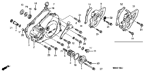 LEFT CRANKCASE COVER