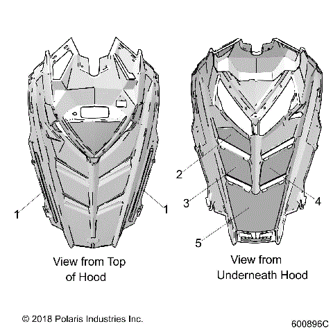 BODY, HOOD FOAM/SEAL - S21CBU5BSL (600896C)