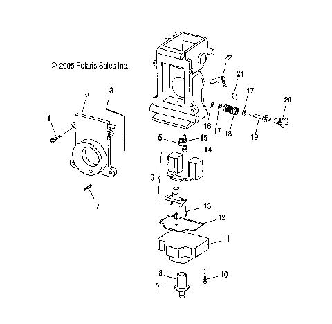 ENGINE, CARBURETOR, LOWER - S09PB6FS/FE (49SNOWCARBLOWER086008BALL)