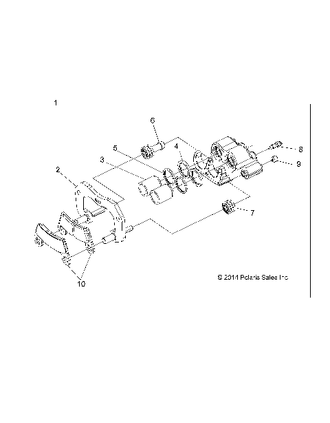 BRAKES, REAR CALIPER - Z16VBE87FR/NR/JR (49RGRCALIPERRR15RZR900)