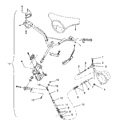 STEERING ASSEMBLY SL 750 B944070 (4927012701010A)