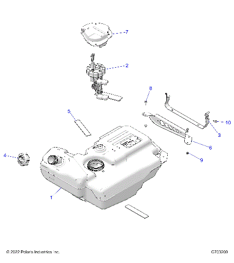 FUEL SYSTEM, TANK - Z23NAE99A/99B (C703200)