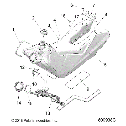 FUEL SYSTEM, FUEL TANK ASM. - S21DDL8RS ALL OPTIONS (600938C)